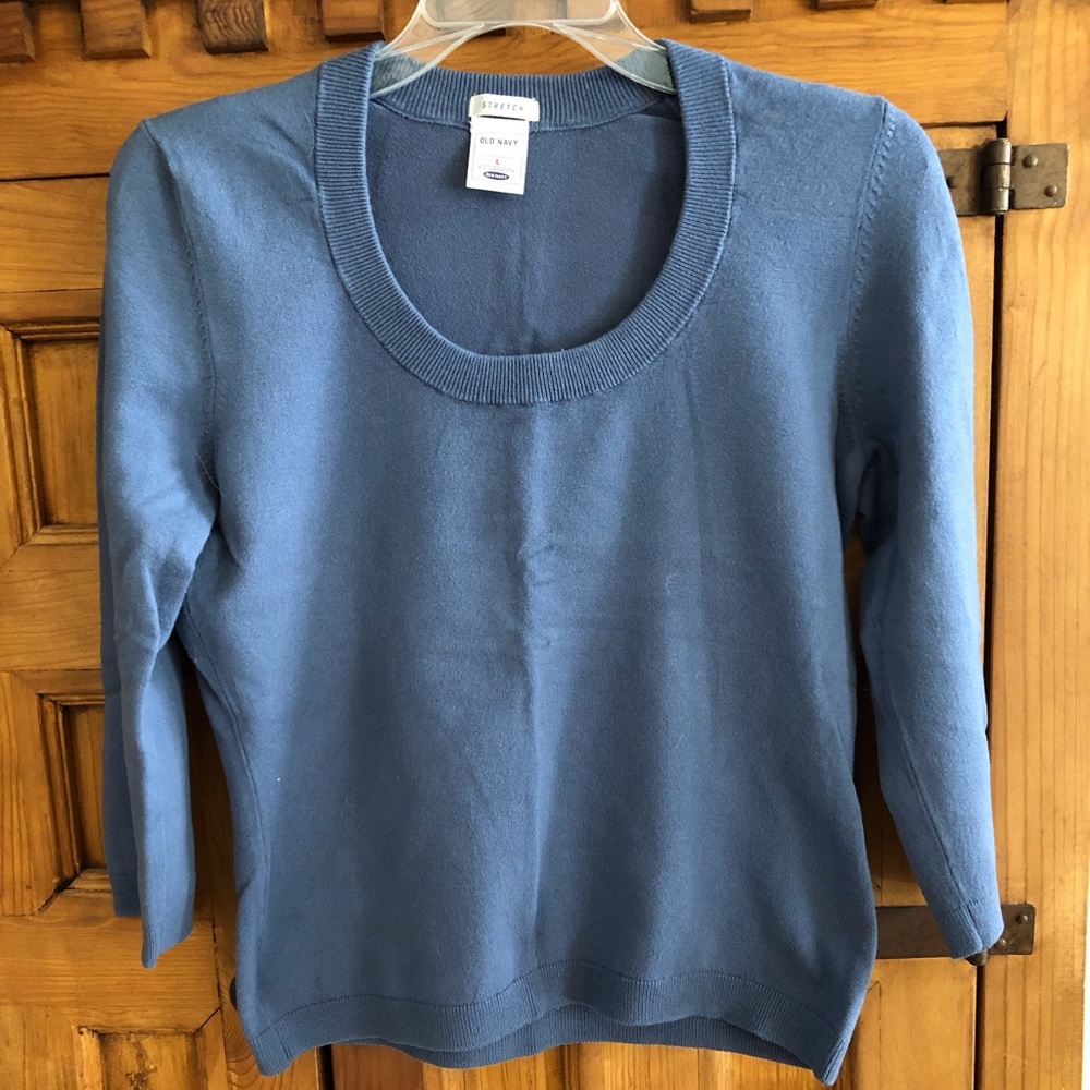 Scoop Neck 3/4 Sleeve Sweater